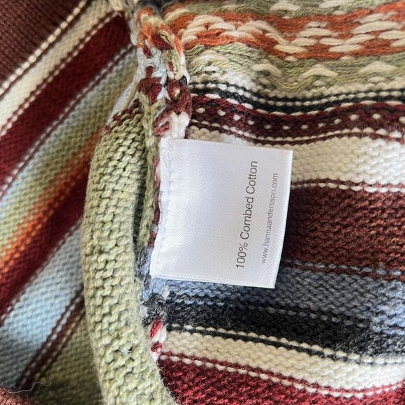 HANNA ANDERSSON Storyteller Fair Isle Striped Combed Cotton Dress SIZE 120 6-7 - Picture 8 of 8